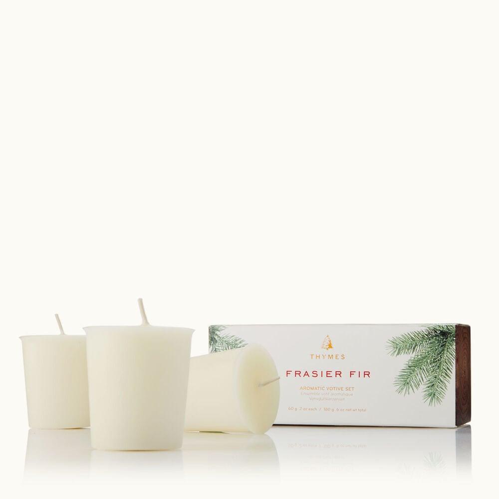 Thymes Frasier Fir Votive Candle Set are Christmas Candles image number 0